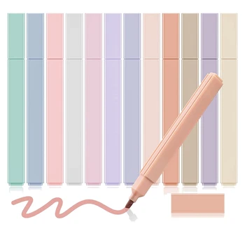 Разноцветные библейские маркеры 12 цветных эстетических ручек Эстетические ручки с мягким наконечником