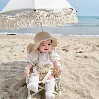 Outdoor Stroller Children sol Baby Beach Sunscreen UV Protection Umbrella Lace Bohemian аксессуары для коляски