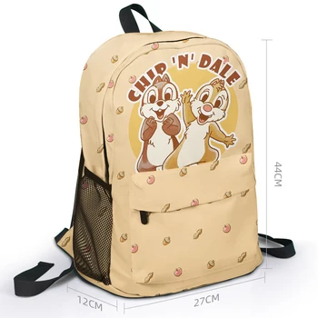 Дисней чип-Н-Дейл школьная сумка мода милый мультфильм Бурундук узор наплечная сумка аниме застежка-молния на открытом воздухе рюкзак