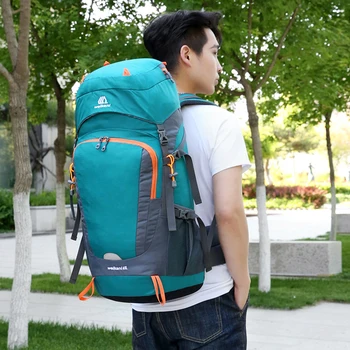 65 л Водостойкий походный рюкзак с дождевиком, спортивный рюкзак для путешествий на открытом воздухе, рюкзак для кемпинга, альпинизма, рюкзак для альпинизма