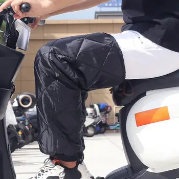 1 Пара теплых гетр С воздухонепроницаемой флисовой подкладкой, Непромокаемые, сохраняющие тепло, на шнурке, зимние мотоциклетные Теплые наколенники для мотоцикла