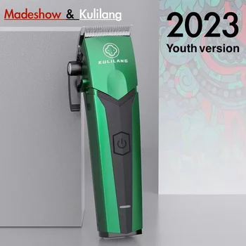 2023 Madeshow Kulilang R66G Профессиональная мужская машинка для стрижки волос, Триммер, Беспроводная парикмахерская, 7200 об/мин, USB-зарядка, Масляная головка, парикмахерская