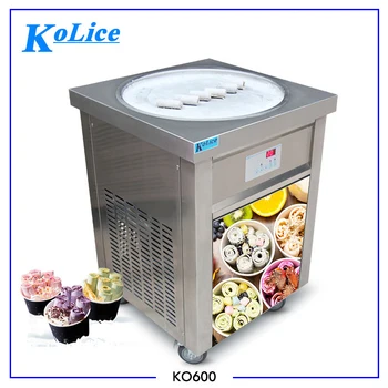 Коммерческая машина для приготовления жареного мороженого Kolice, машина для производства мороженого в рулонах, машина для обжаривания мороженого в рулонах - 22 