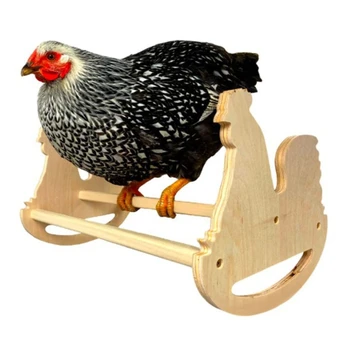 Перекладина-качалка для цыплят Coop, прочная деревянная качающаяся лестница, игрушка-насест для петухов Pollos Baby Chickens