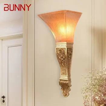 Современный интерьерный настенный светильник BUNNY LED Creative Glass Roman Column Sconce Светильники для домашнего декора гостиной спальни