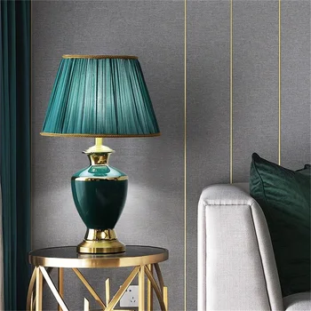 Керамические настольные лампы TEMAR Латунный Диммер настольного освещения Украшение дома для гостиной спальни коридора отеля