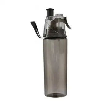 бутылка Воды для Спорта на Открытом Воздухе Студента Чайника Пластиковой Чашки Брызга 600ml с соломой