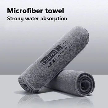 Высококачественное полотенце для автомойки из микрофибры, ткань для сушки автомобиля, Подшитая ткань для ухода за автомобилем, полотенце для мытья деталей