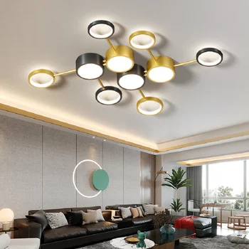 Современный индивидуальный дизайн, молекулярная форма, светодиодный акриловый потолочный светильник, гостиная, спальня, кухня, детская комната, освещение в холле