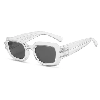 Декоративные прямоугольные солнцезащитные очки для женщин и мужчин, солнцезащитное стекло для вождения