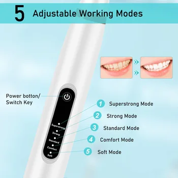 электрическая зубная щетка с 5 передачами, средство для чистки зубов, бытовая многофункциональная чистка зубов от зубного камня, зубного камня, чистка полости рта