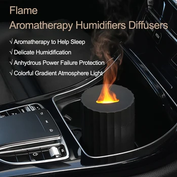Новый увлажнитель воздуха Flame, Автомобильные освежители воздуха, эфирные масла, арома-диффузор, Увлажнители для ароматерапии, диффузоры для ароматизации дома
